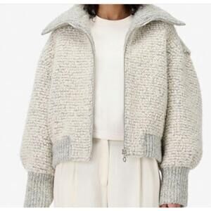 NEW IRO rajah waffle jacket in grey